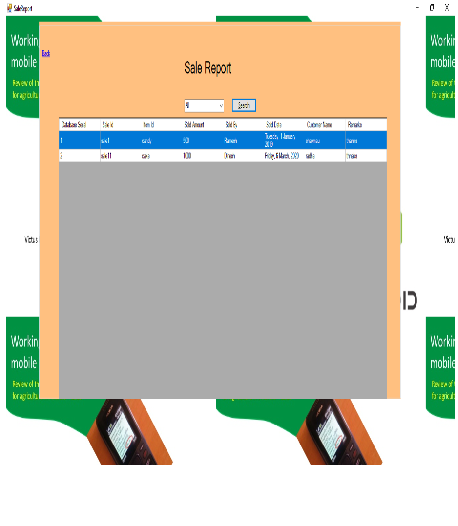 Sale Report