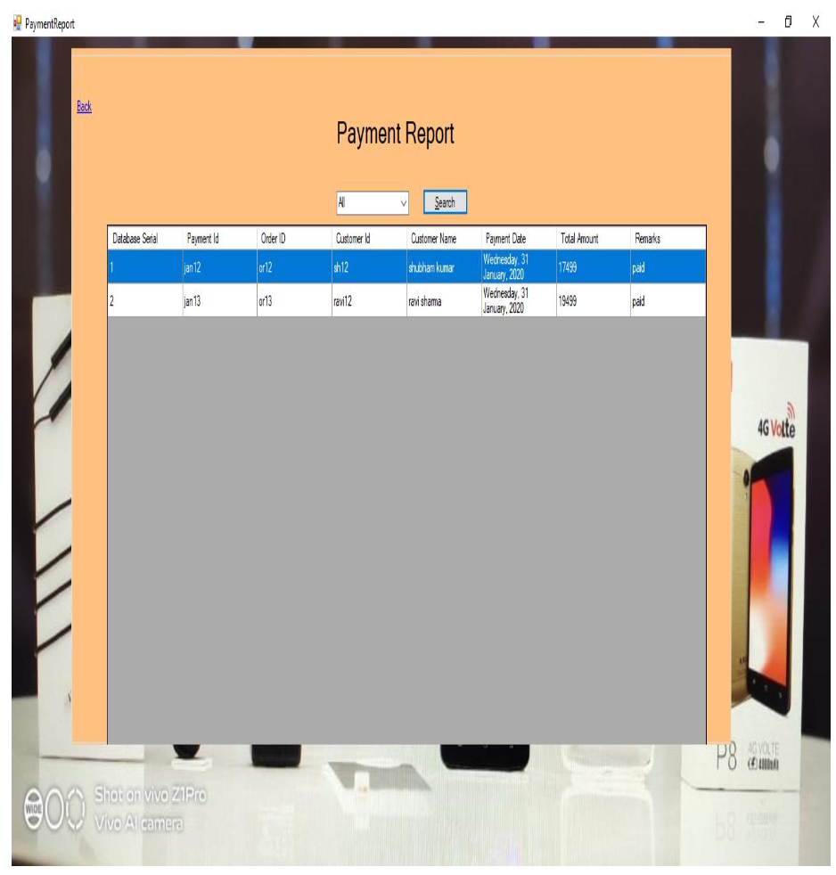 Payment Report